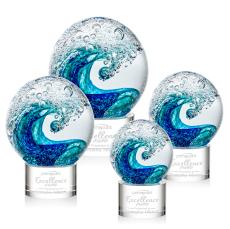 Surfside Award on Marvel Base - Clear - Art Glass Awards