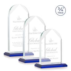 Blake Award - Blue - Colored Glass Awards