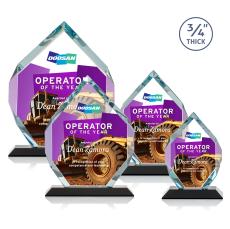 Royal Diamond VividPrint Award - Black - Octagon Awards