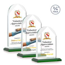 Blake VividPrint Award - Green - Crystal Awards