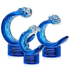 Oceana Award on Marvel Base - Blue - Shop by Recipient