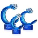 Oceana Award on Paragon Base - Blue