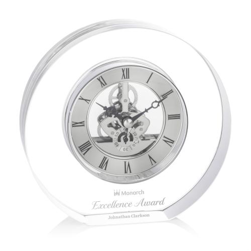 Recognition Awards - Shop by Recipient - Retirement Awards - Wilkes Clock - Silver