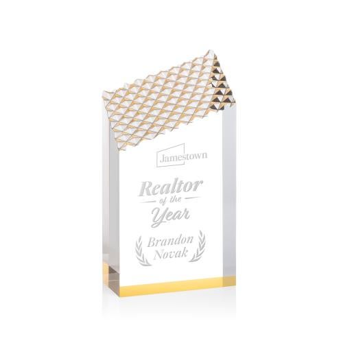 Recognition Awards - Acrylic Awards - Paluzzi Award - Gold