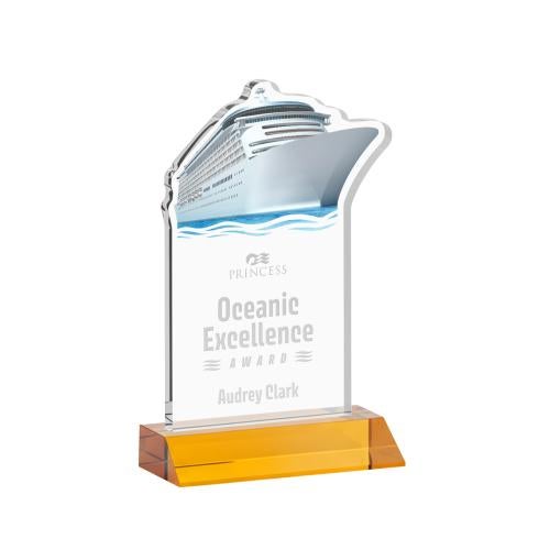 Recognition Awards - Crystal Awards - Voyager Award - Amber