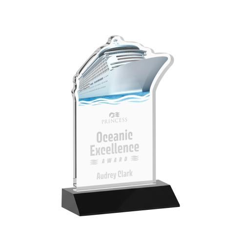Recognition Awards - Crystal Awards - Voyager Award - Black