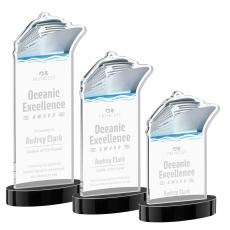 Voyager Award on Alberton Base - Black - Colored Crystal Awards