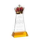 Crown Award on Hartford Base - Amber