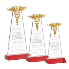 Caduceus Award - Red - Recognition Awards