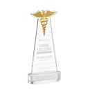 Caduceus Award on Alberton Base - Clear