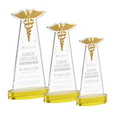 Caduceus Award on Alberton Base - Gold - Recognition Awards