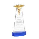 Caduceus Award on Alberton Base - Blue