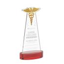 Caduceus Award on Alberton Base - Red