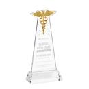Caduceus Award on Hartford Base - Clear
