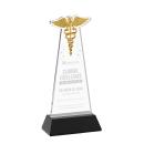 Caduceus Award on Hartford Base - Black