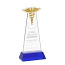 Caduceus Award on Hartford Base - Blue