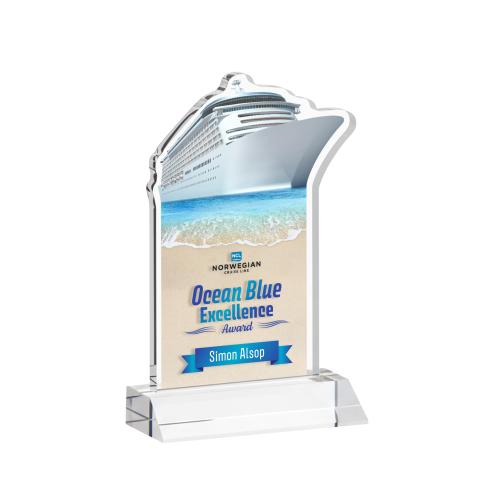 Recognition Awards - Crystal Awards - Voyager VividPrint&trade; Award - Clear
