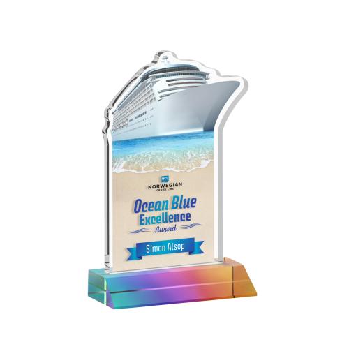 Recognition Awards - Crystal Awards - Voyager VividPrint&trade; Award - Prismatic