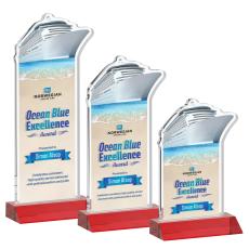 Voyager VividPrint Award - Red - Sales Awards