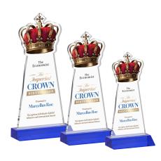 Crown VividPrint Award - Blue - Colored Glass Awards