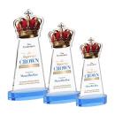 Crown VividPrint&trade; Award on Alberton Base - Sky Blue