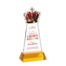 Crown VividPrint&trade; Award on Hartford Base - Amber