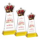 Crown VividPrint&trade; Award on Hartford Base - Gold