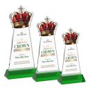Crown VividPrint&trade; Award on Hartford Base - Green