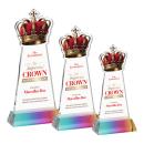 Crown VividPrint&trade; Award on Hartford Base - Prismatic