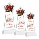 Crown VividPrint&trade; Award on Hartford Base - White