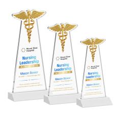 Caduceus VividPrint Award - White - Crystal Awards