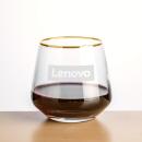 Tucson Gold Rim Stemless Wine - Deep Etch