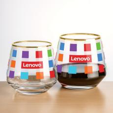 Tucson Gold Rim Stemless Wine - VividPrint - Stemless