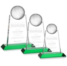 Netherford Globe Award - Green - Crystal Globe Awards
