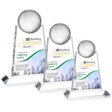 Netherford Globe VividPrint Award - Clear - Crystal Globe Awards