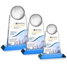 Netherford Globe VividPrint Award - Sky Blue - Crystal Globe Awards