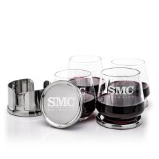 Baldoni Coasters & Tucson Stemless Wine Set - Corporate Gifts