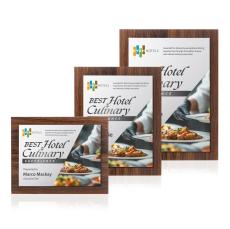 Millsboro VividPrint Plaque - Walnut Finish/Silver - Retirement Plaques