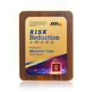 Reston VividPrint&trade; Plaque - Walnut Finish/Gold