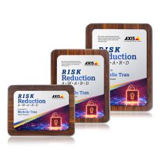 Reston VividPrint Plaque - Walnut Finish/Silver - Retirement Plaques