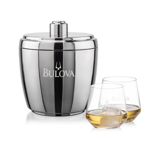 Corporate Gifts - Barware - Glasses Sets - Pescara Ice Bucket & Tucson On-the-Rocks Set