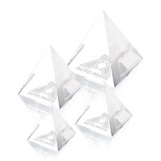 Optical Pyramid Award - Crystal Paperweights