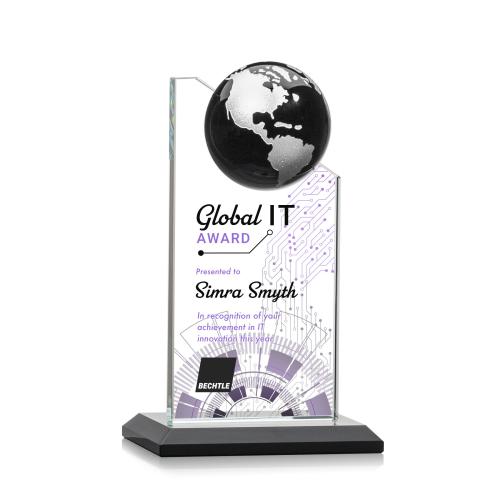 Recognition Awards - Crystal Awards - Arden VividPrint&trade; Award - Black/Silver