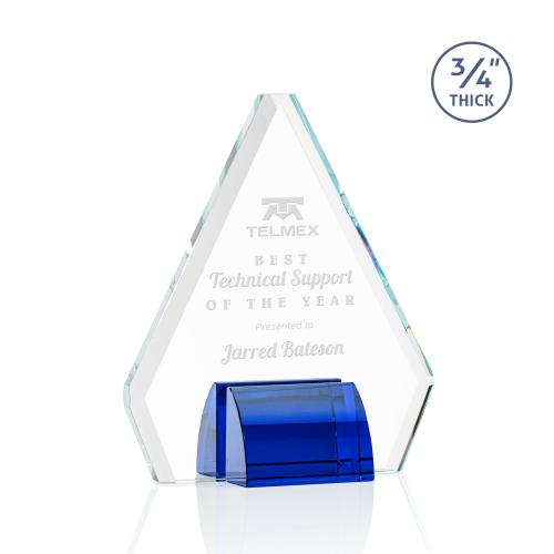 Recognition Awards - Crystal Awards - Roxborough Award - Blue