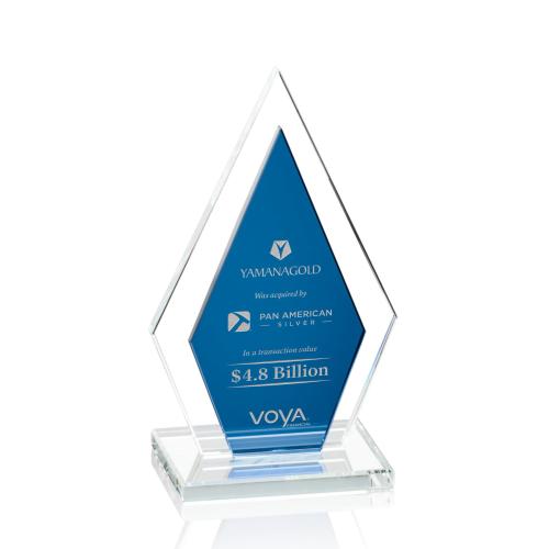 Recognition Awards - Crystal Awards - Zarita Award - Blue