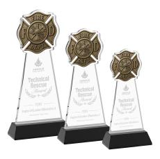 Fire Dept Award on Hartford Base - Black - Over $150