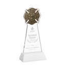 Fire Dept Award on Hartford Base - White