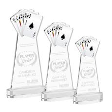 Poker Award on Alberton Base - Clear - Over $150