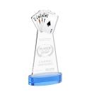Poker Award on Alberton Base - Sky Blue