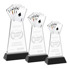 Poker Award on Hartford Base - Black - Over $150